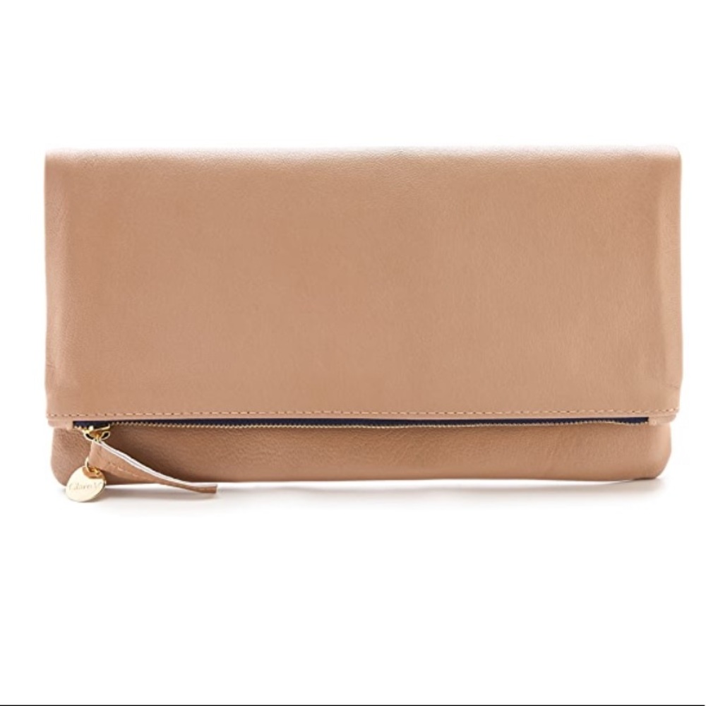 Clare V. Fold Over Clutch - Blush